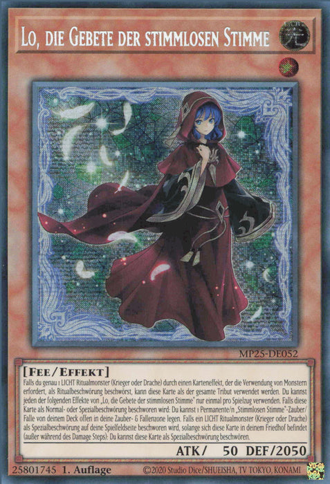 Lo, die Gebete der stimmlosen Stimme MP25-DE052 Secret Rare Deutsch