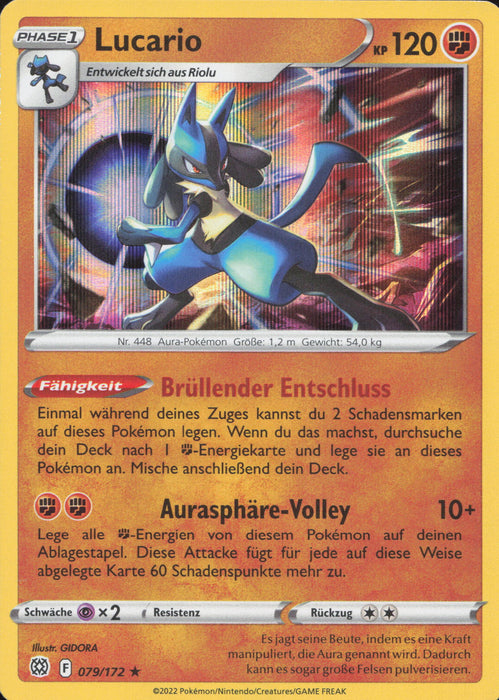 Lucario BRS-079 Holo Rare Deutsch