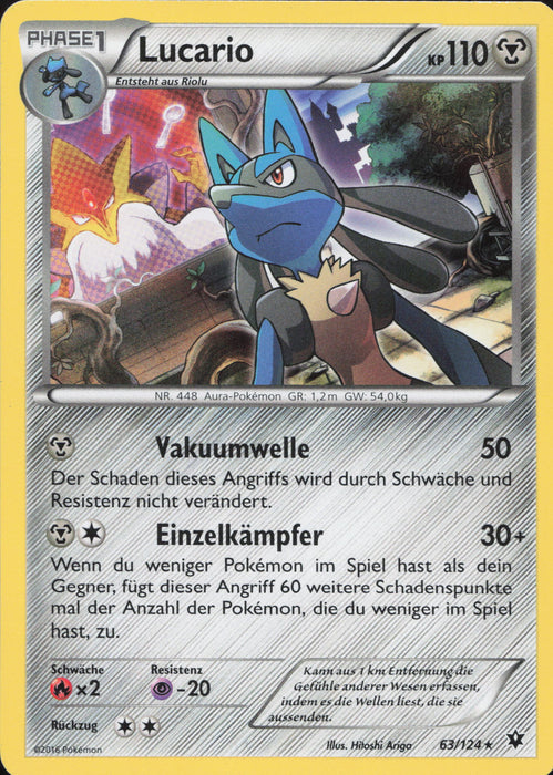 Lucario FCO-63 Holo Rare Deutsch
