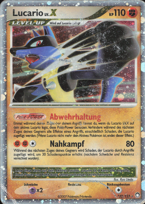 Lucario LV.X MT-122 Ultra Rare Deutsch