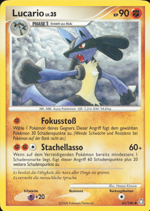 Lucario Lv.35 LA-61 Uncommon Deutsch