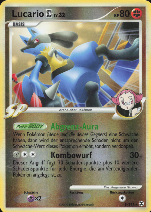 Lucario RR-8 Holo Rare Deutsch