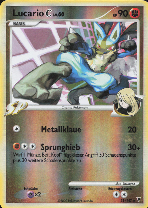 Lucario SV-31 Rare Deutsch