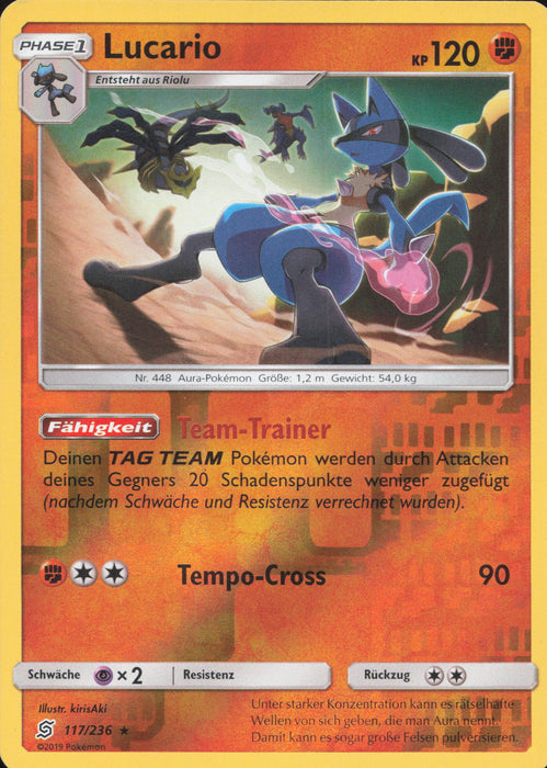 Lucario UNM-117 Rare Deutsch