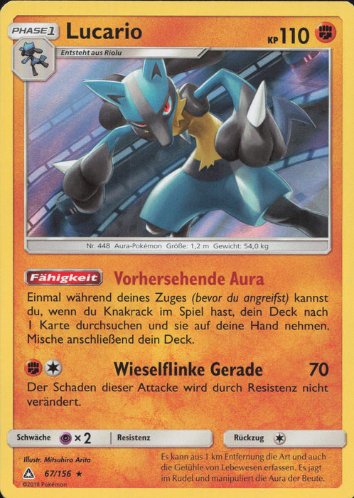 Lucario UPR-67 Holo Rare Deutsch