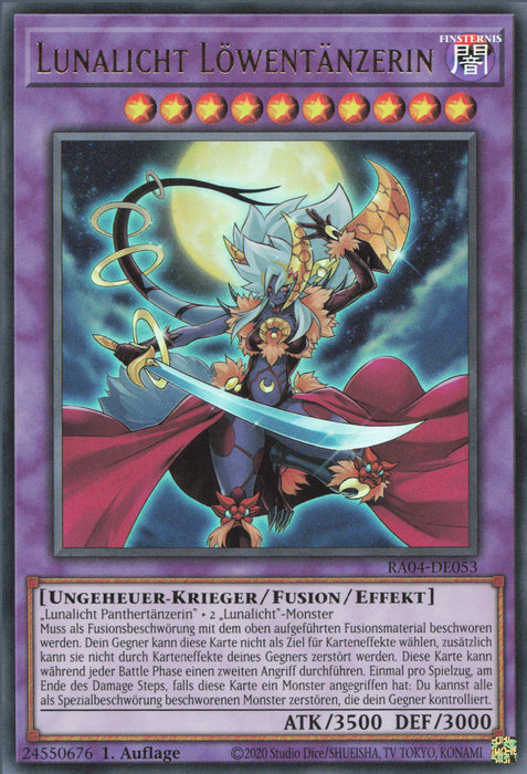 Lunalicht Löwentänzerin (V.2) RA04-DE053 Ultra Rare Deutsch