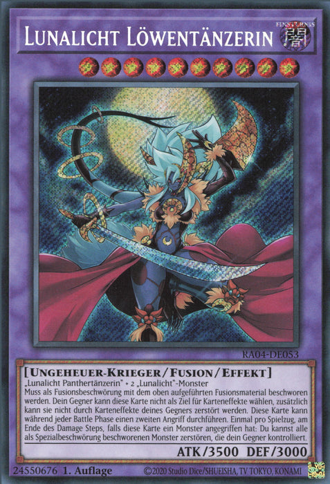 Lunalicht Löwentänzerin (V.3) RA04-DE053 Secret Rare Deutsch
