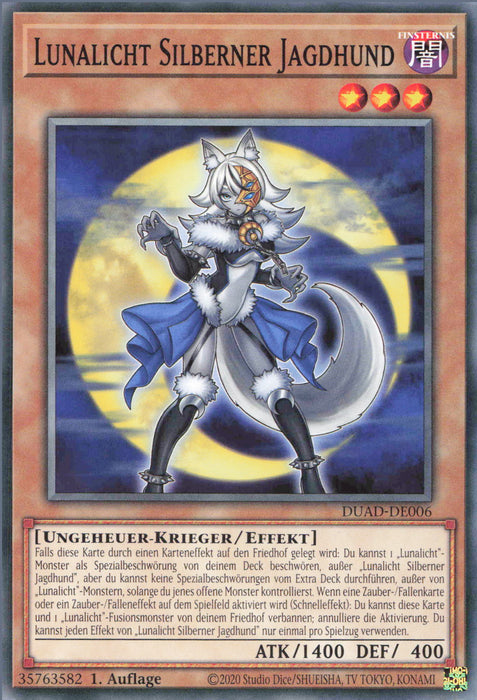 Lunalicht Silberner Jagdhund DUAD-DE006 Common Deutsch