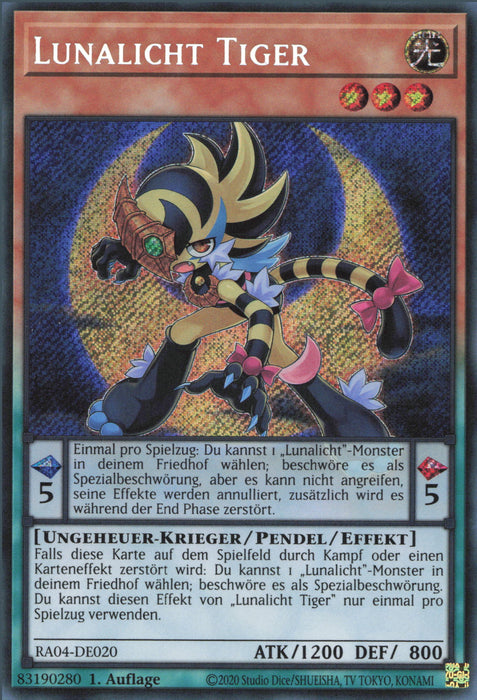 Lunalicht Tiger (V.3) RA04-DE020 Secret Rare Deutsch