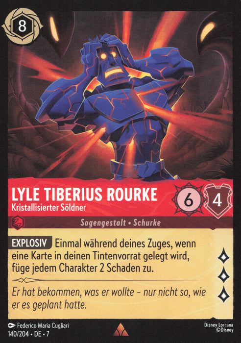 Lyle Tiberius Rourke - Kristallisierter Söldner 7ARI-140 Rare Deutsch