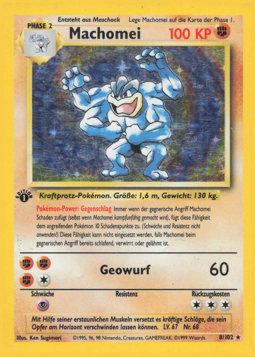 Machomei BS-8 Holo Rare Deutsch