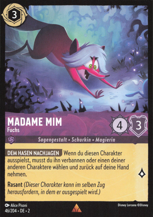 Madame Mim - Fuchs 2ROF-046 Rare Deutsch