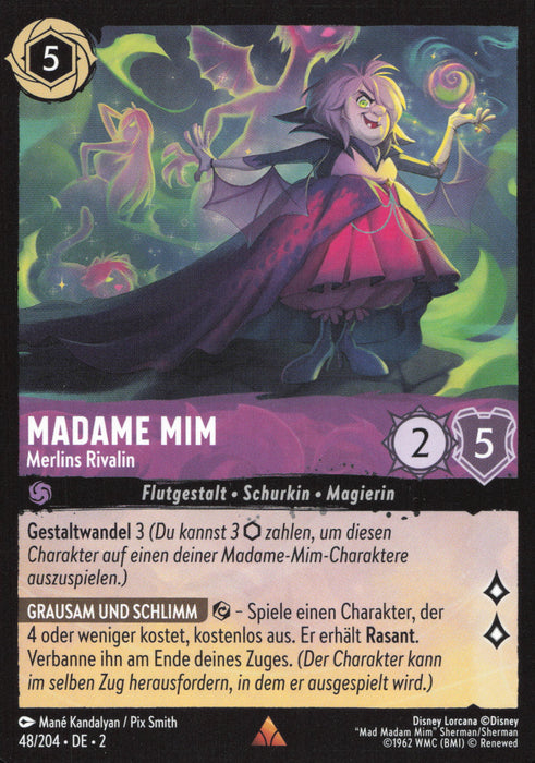 Madame Mim - Merlins Rivalin 2ROF-048 Rare Deutsch