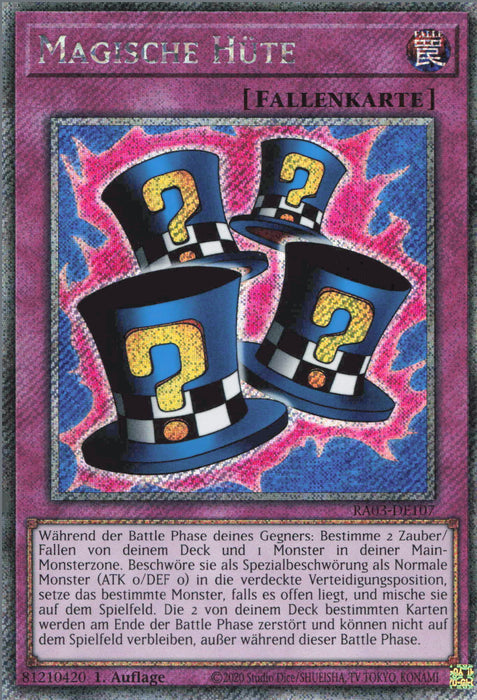 Magische Hüte (V.1) RA03-DE107 Platinum Secret Rare Deutsch