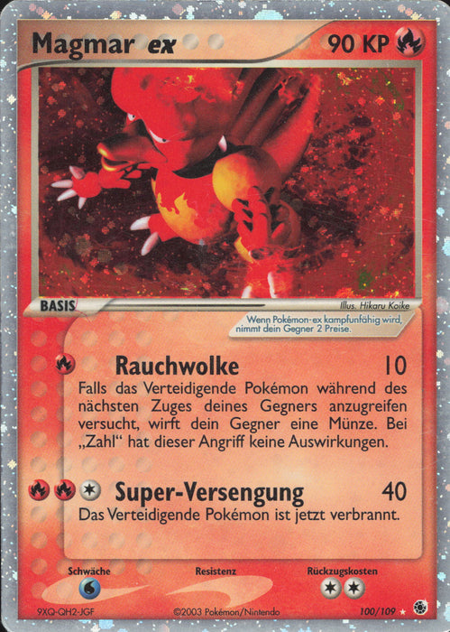 Magmar ex RS-100 Ultra Rare Deutsch