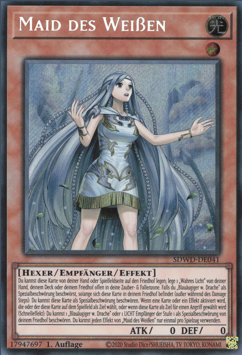 Maid des Weißen (V.2) SDWD-DE041 Secret Rare Deutsch