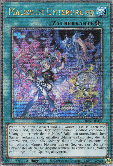 Maliss Im Untergrund (V.3) CRBR-DE021 Quarter Century Secret Rare Deutsch
