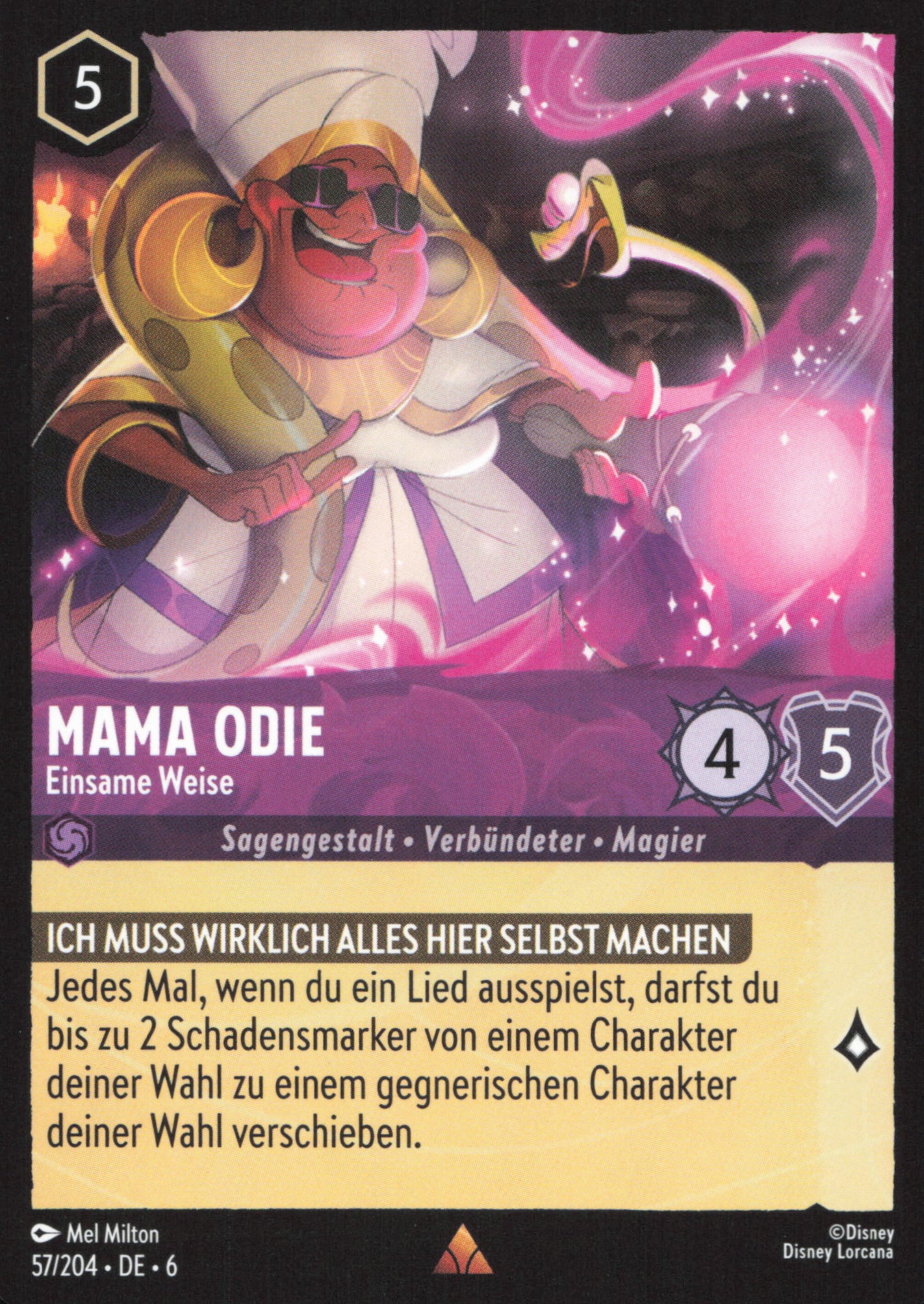 Alle Mama Odie Charakterkarten in Disney Lorcana