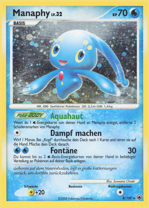 Manaphy Lv.32 MD-8 Holo Rare Deutsch