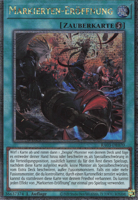Markierten-Eröffnung (V.5) RA03-DE070 Quarter Century Secret Rare Deutsch