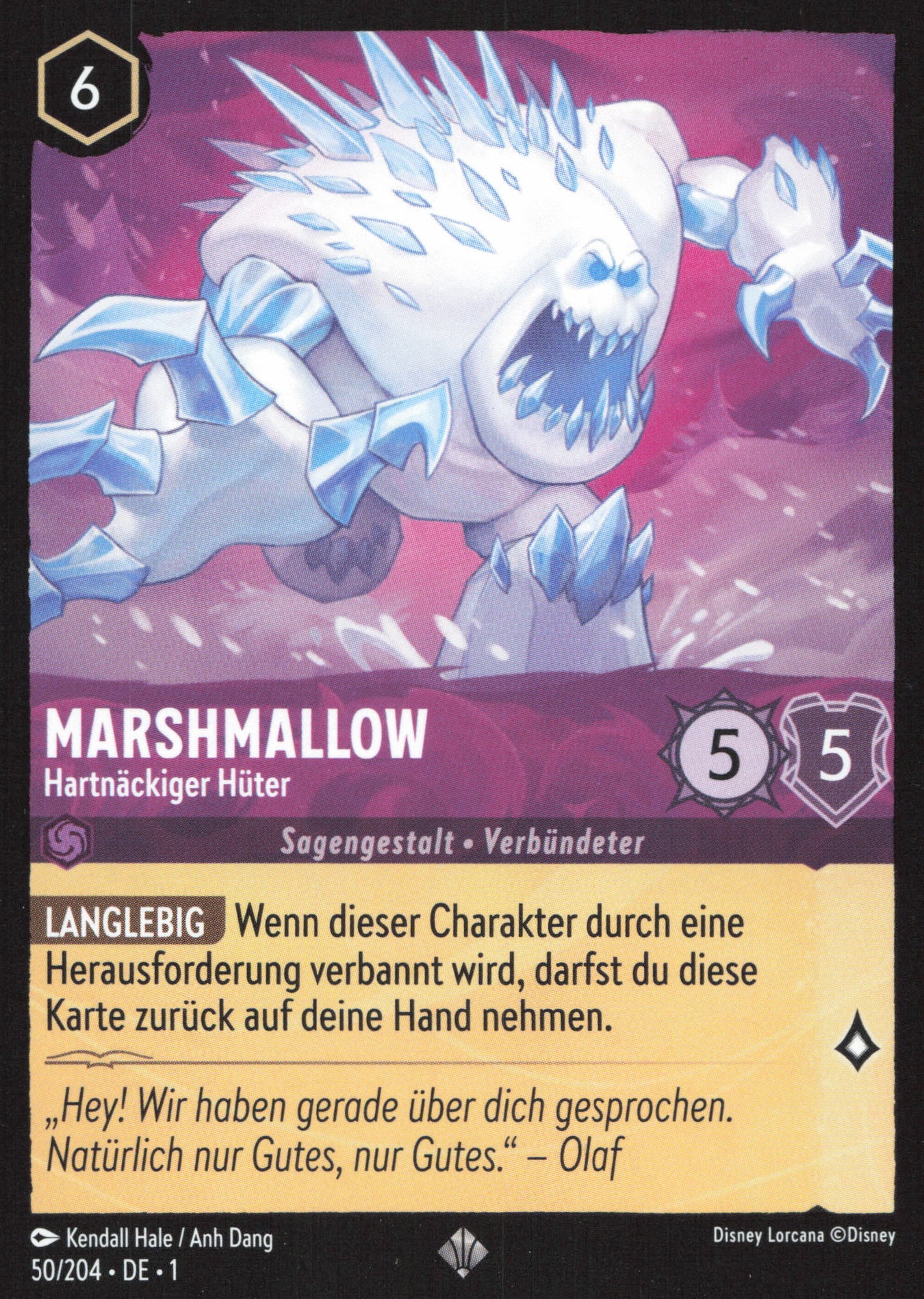 Alle Marshmallow Charakterkarten in Disney Lorcana