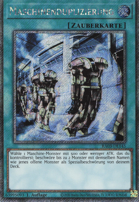 Maschinenduplizierung (V.1) RA03-DE145 Platinum Secret Rare Deutsch