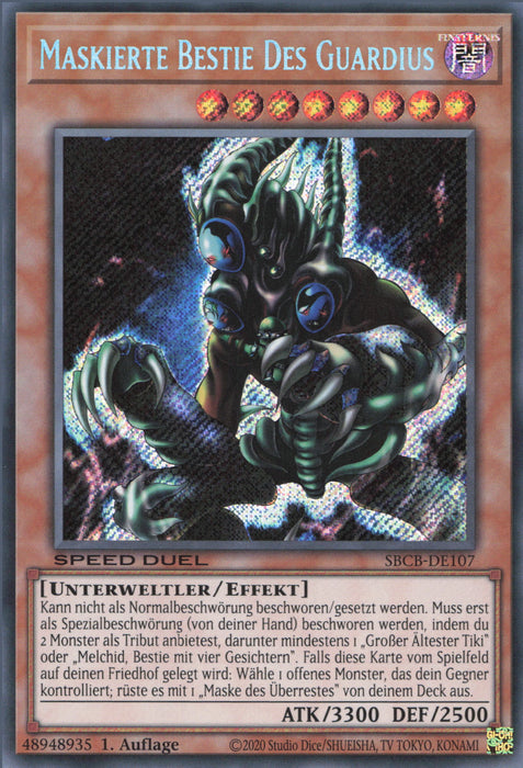 Maskierte Bestie Des Guardius (V.2) SBCB-DE107 Secret Rare