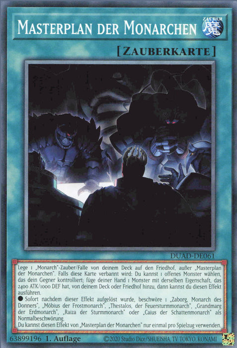 Masterplan der Monarchen DUAD-DE061 Common Deutsch