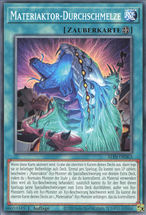 Materiaktor-Durchschmelze ALIN-DE063 Common Deutsch