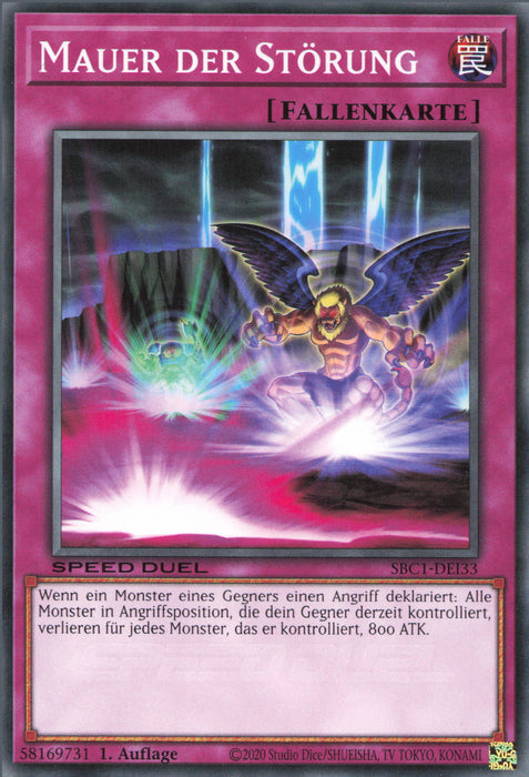 Mauer der Störung SBC1-DEI33 Common Deutsch