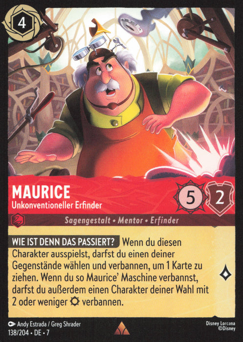 Maurice - Unkonventioneller Erfinder 7ARI-138 Rare Deutsch