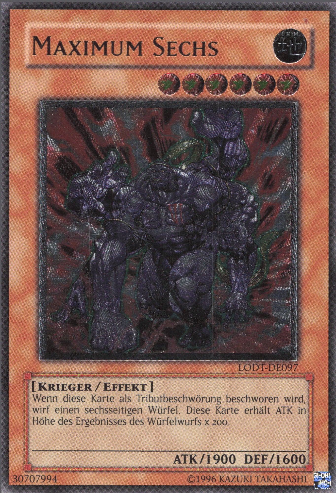 Yugioh Maximum Sechs (V.2) LODT-DE097 Ultimate Rare Deutsch kaufen ...