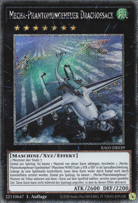 Mecha-Phantomungeheuer Drachossack (V.4) RA03-DE039 Platinum Secret Rare Deutsch