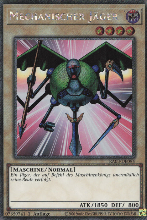 Mechanischer Jäger (V.1) RA03-DE094 Platinum Secret Rare Deutsch
