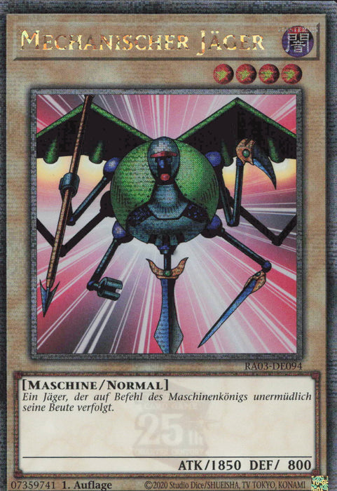 Mechanischer Jäger (V.2) RA03-DE094 Quarter Century Secret Rare Deutsch