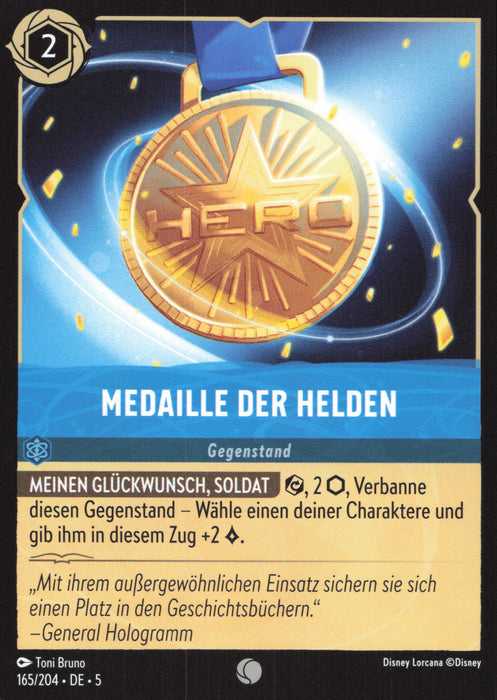 Medaille der Helden 5SSK-165 Common Deutsch