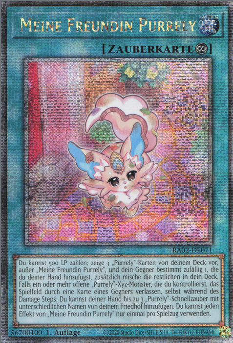 Meine Freundin Purrely (V.5) RA02-DE071 Quarter Century Secret Rare Deutsch