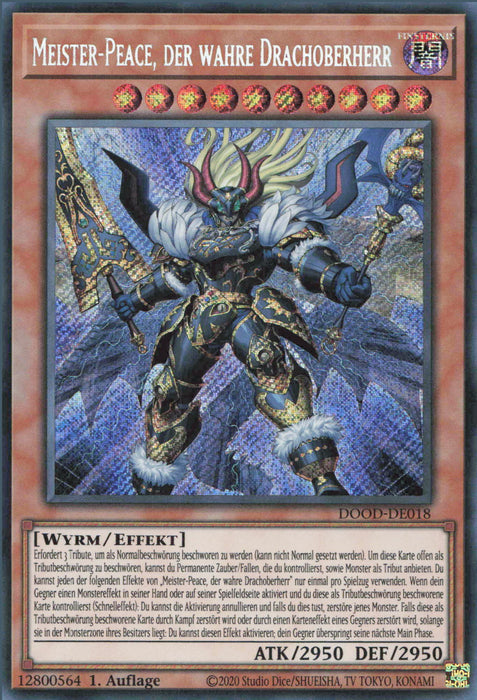 Meister-Peace, der wahre Drachoberherr (V.1) DOOD-DE018 Secret Rare Deutsch