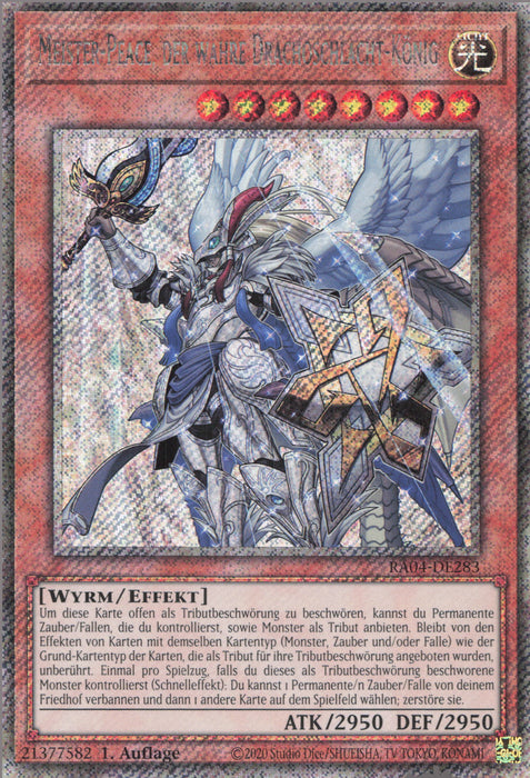 Meister-Peace, der wahre Drachoschlacht-König (V.1) RA04-DE283 Platinum Secret Rare Deutsch