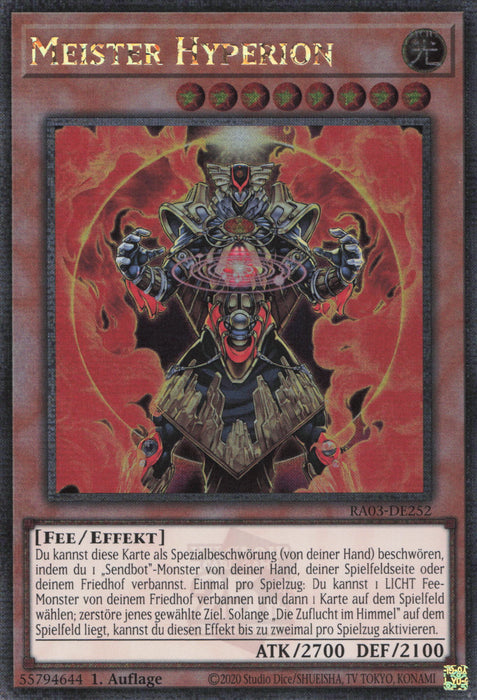 Meister Hyperion (V.2) RA03-DE252 Quarter Century Secret Rare Deutsch