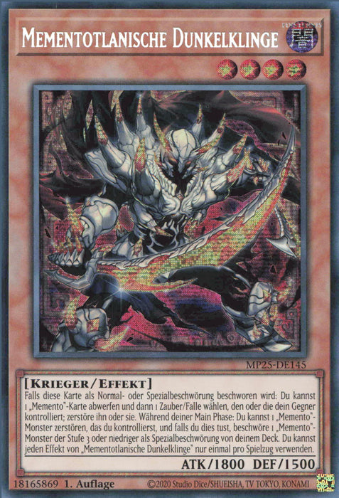 Mementotlanische Dunkelklinge MP25-DE145 Secret Rare Deutsch