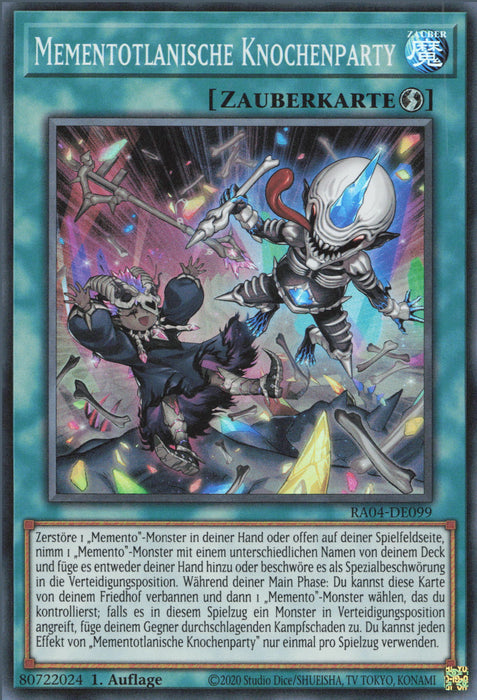 Mementotlanische Knochenparty (V.1) RA04-DE099 Super Rare Deutsch