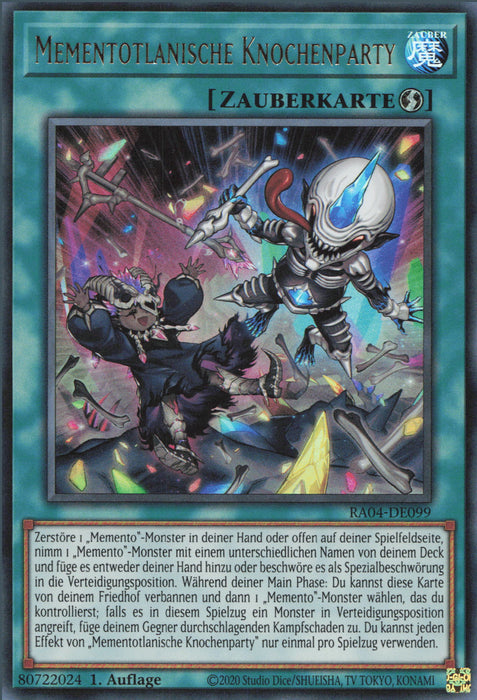 Mementotlanische Knochenparty (V.2) RA04-DE099 Ultra Rare Deutsch