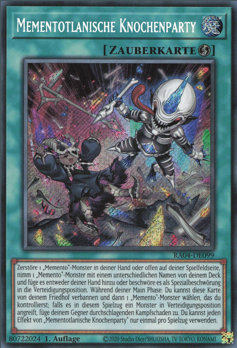 Mementotlanische Knochenparty (V.3) RA04-DE099 Secret Rare Deutsch