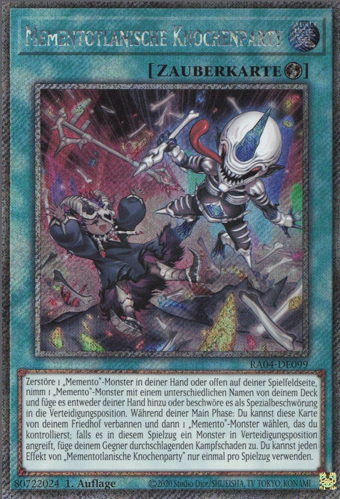 Mementotlanische Knochenparty (V.4) RA04-DE099 Platinum Secret Rare Deutsch