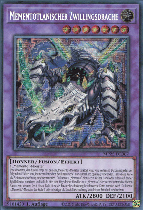 Mementotlanischer Zwillingsdrache MP25-DE067 Secret Rare Deutsch