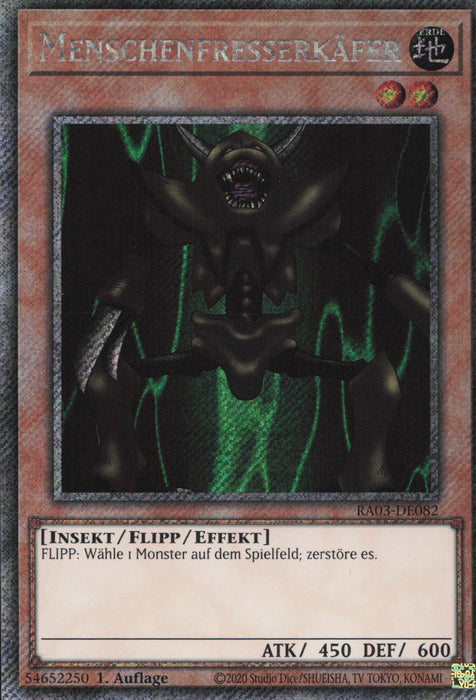 Menschenfresserkäfer (V.1) RA03-DE082 Platinum Secret Rare Deutsch