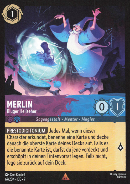 Merlin - Kluger Hellseher 7ARI-067 Rare Deutsch