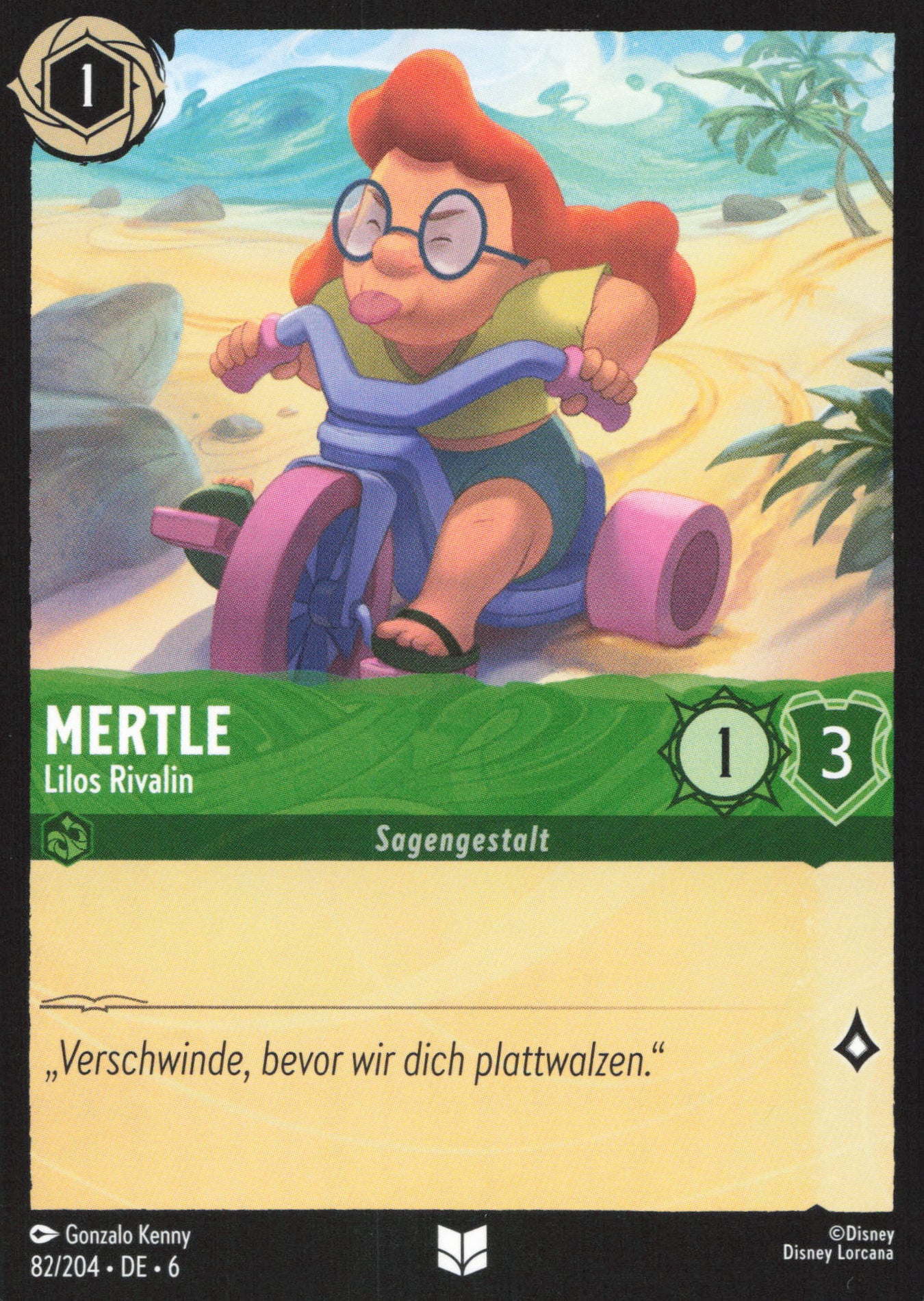 Alle Mertle Charakterkarten in Disney Lorcana