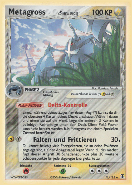 Metagross δ Delta Species DS-11 Holo Rare Deutsch